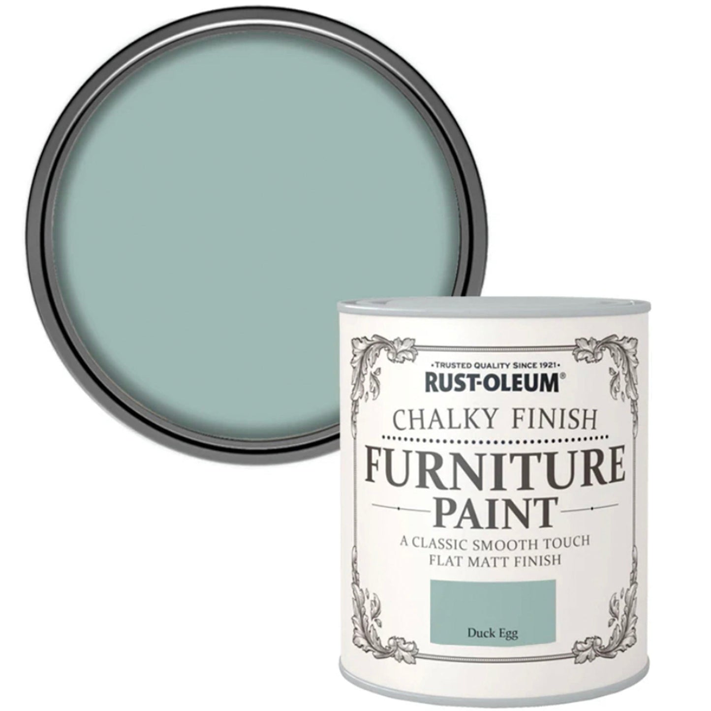 Rust - Oleum Chalky Finish Wood Furniture Paint Smooth Matt Coating Water Based