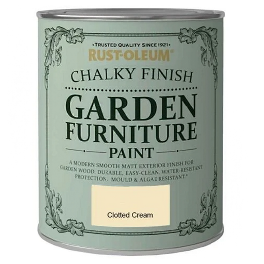 Rust-Oleum Chalky Finish Garden Furniture Paint - Clotted Cream
