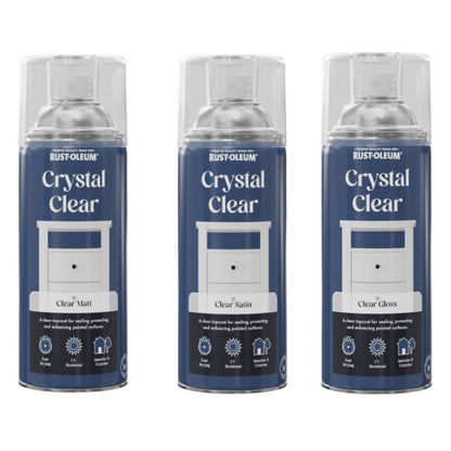 Rust - Oleum Crystal Clear Spray Protective Coat Clear - 400ml