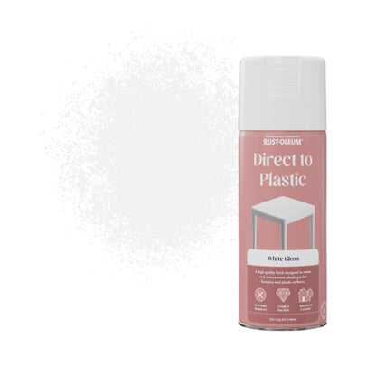 Rust-Oleum Direct to Plastic Spray Paint 400ml -  White