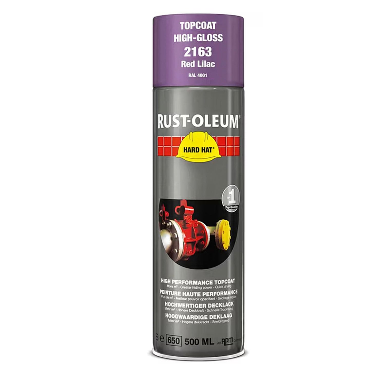 Rust-Oleum Hard Hat Top Coat Spray Paint - Red Lilac
