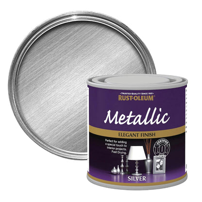 Rust - Oleum Metallic Toy - Safe Paint - 250ml Silver Finish