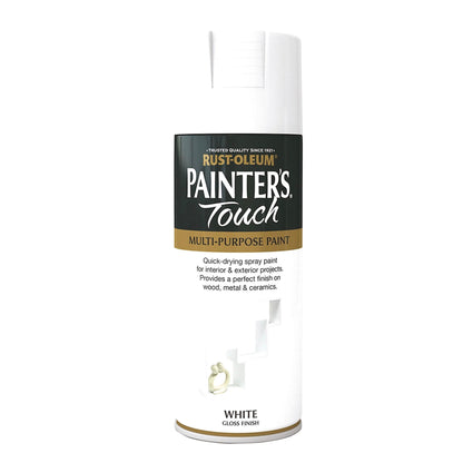 Rust-Oleum Painters Touch Multi-Purpose Spray Paint White Gloss