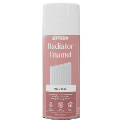 Rust-Oleum Radiator Enamel Spray Paint White Satin