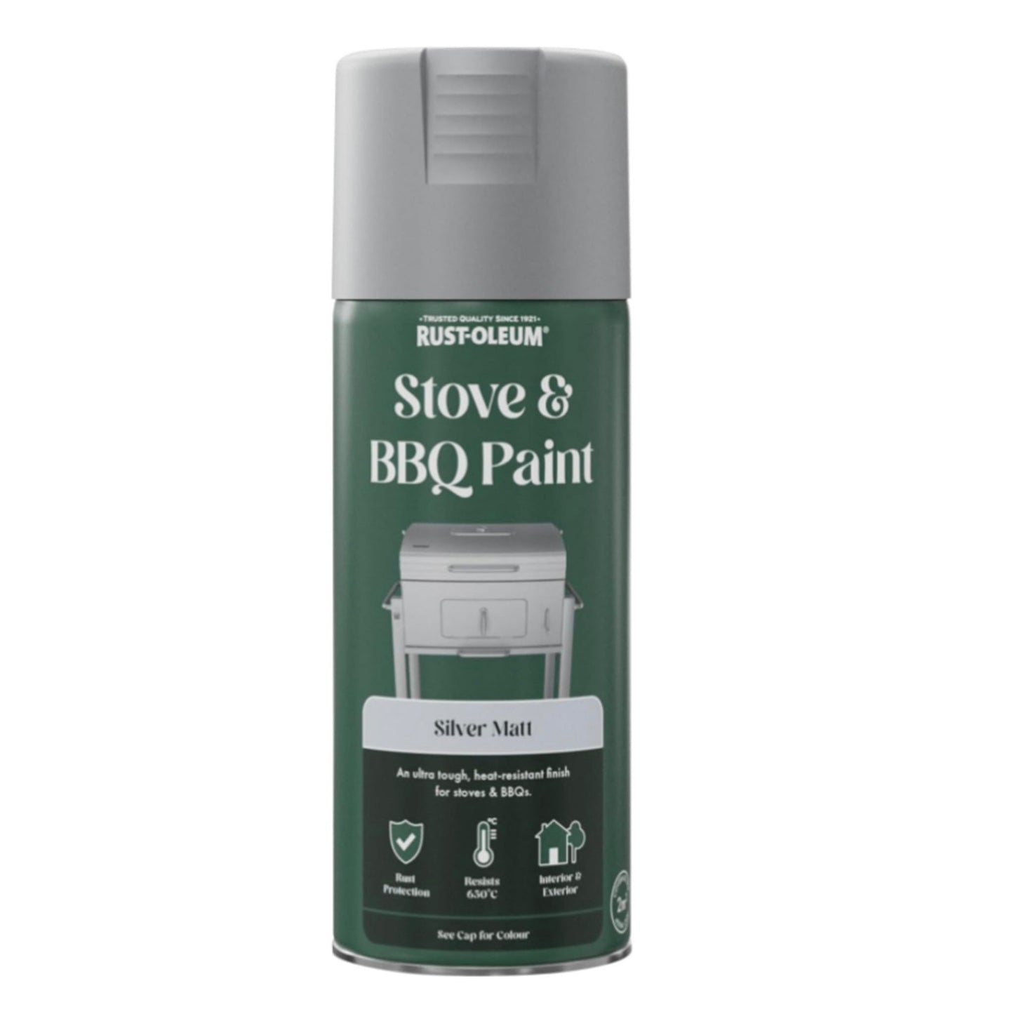 Rust-Oleum Stove and BBQ Heat Resistant Spray Paint Silver