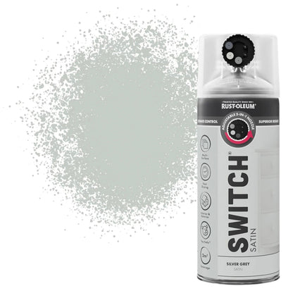 Rust-Oleum Switch 5 in 1 Spray Paint Silver Grey