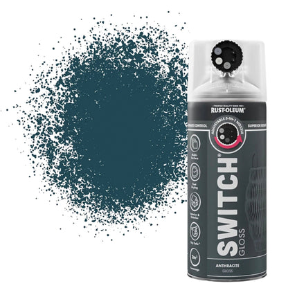 Rust - Oleum Switch 5 in 1 Nozzle Multi Surface Topcoat Spray Paint 400ml