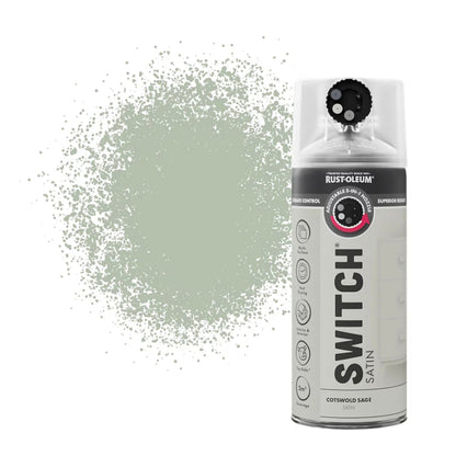 Rust - Oleum Switch 5 in 1 Nozzle Multi Surface Topcoat Spray Paint 400ml