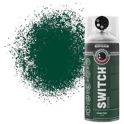 Rust - Oleum Switch 5 in 1 Nozzle Multi Surface Topcoat Spray Paint 400ml