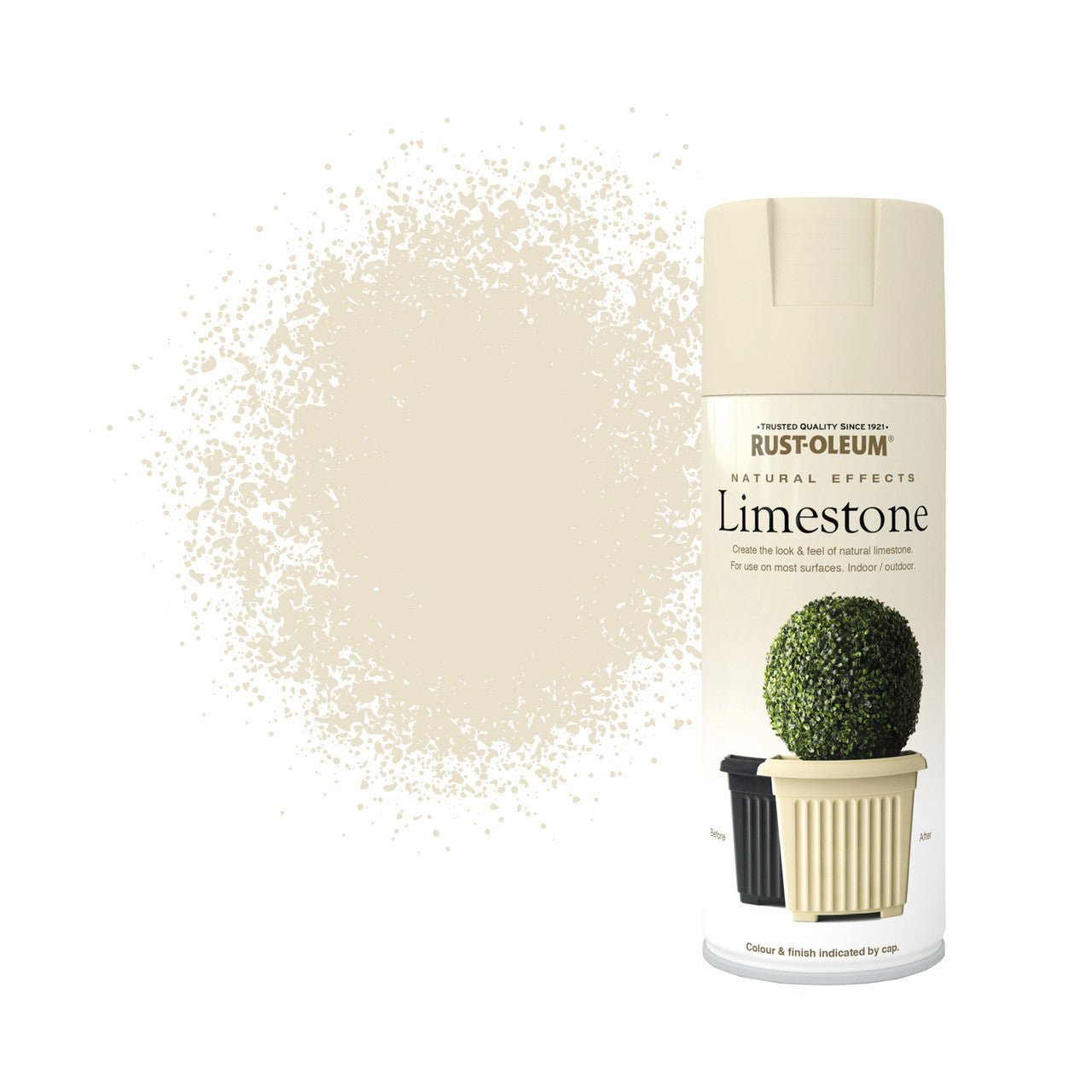 Rust-Oleum Textured Spray Paint 400ml Limestone