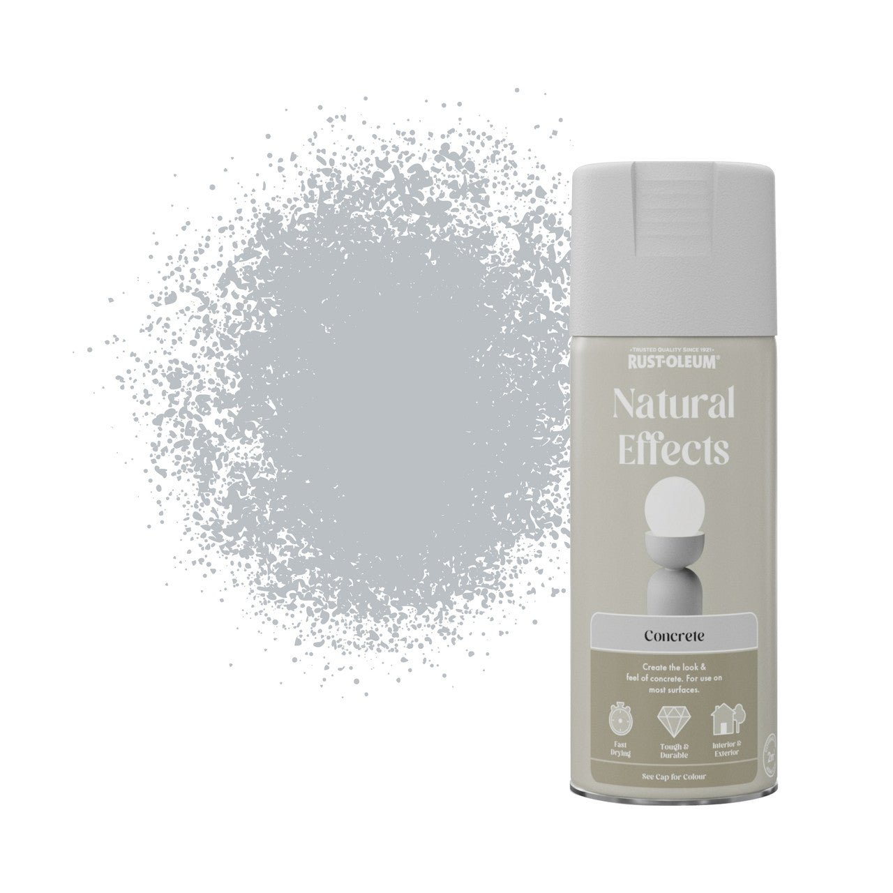 Rust-Oleum Textured Spray Paint 400ml Concrete Natural Effect