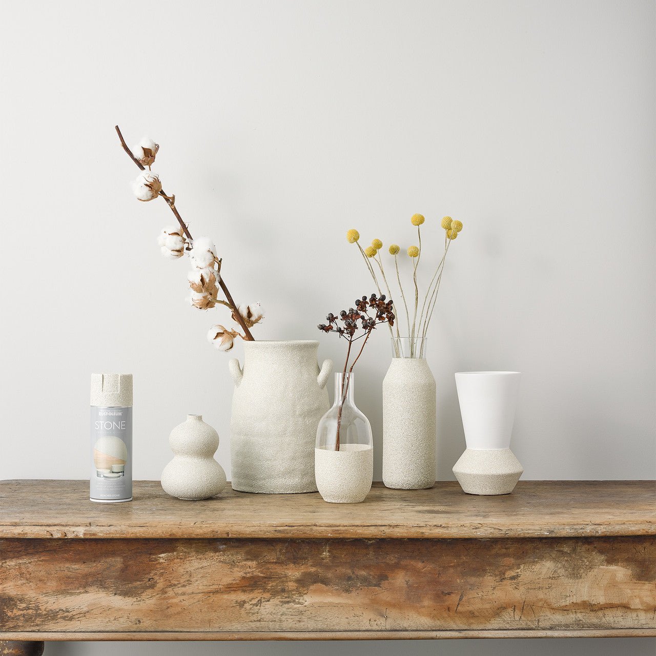 Rust-Oleum Textured Spray Paint 400ml Bleached Stone Example