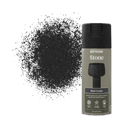 Rust-Oleum Textured Spray Paint 400ml Black Granite