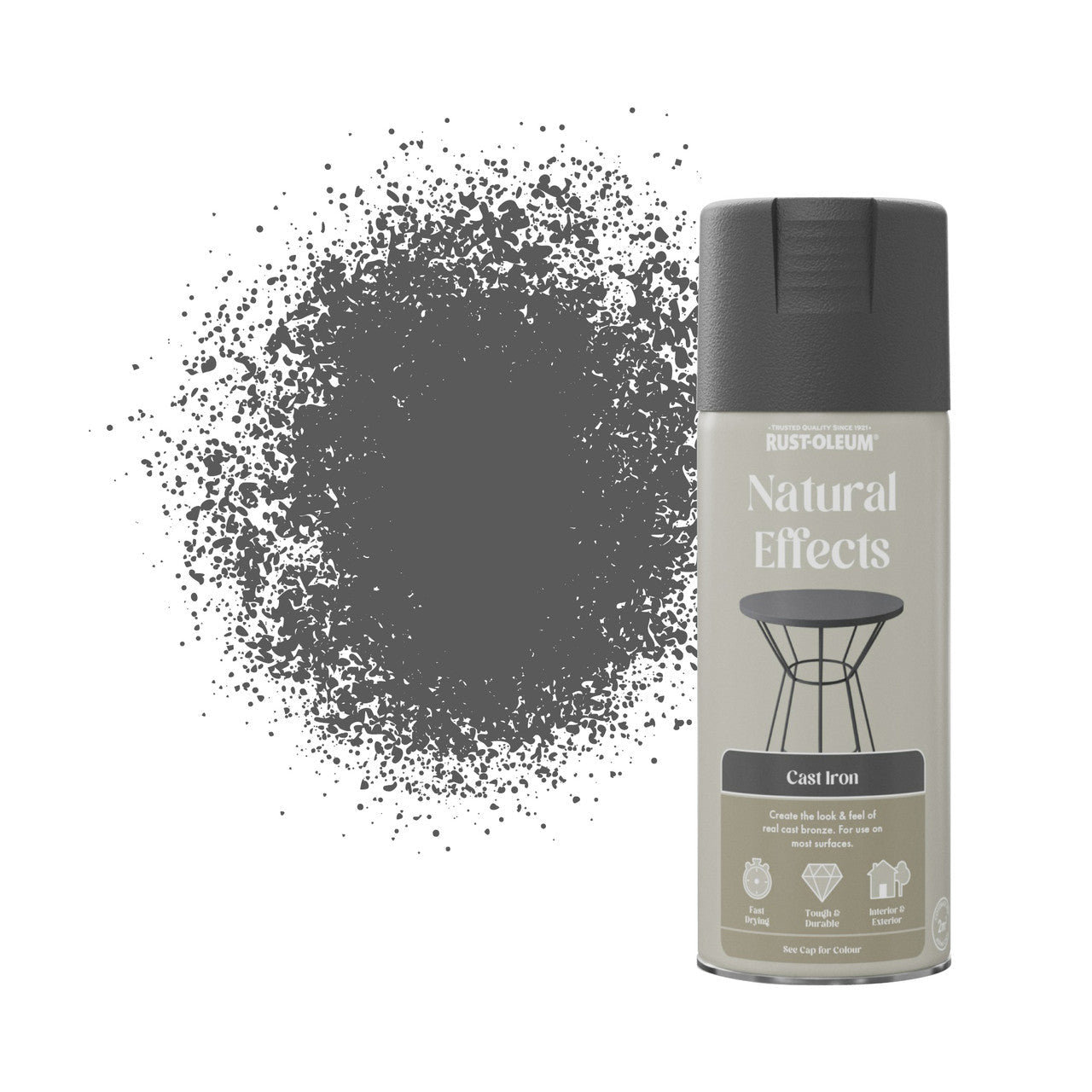 Rust-Oleum Textured Spray Paint 400ml Cast Iron