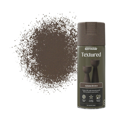 Rust-Oleum Textured Spray Paint 400ml Autumn Brown