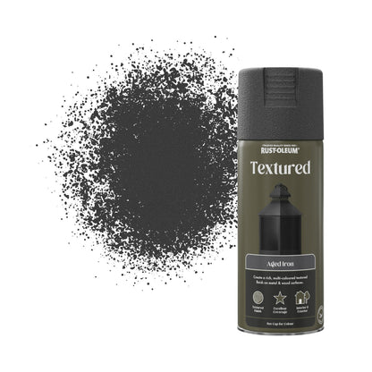 Rust-Oleum Textured Spray Paint 400ml Ages Iron