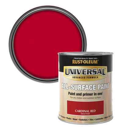 Rust-Oleum Universal All Surface Paint Cardinal Red - 250ml