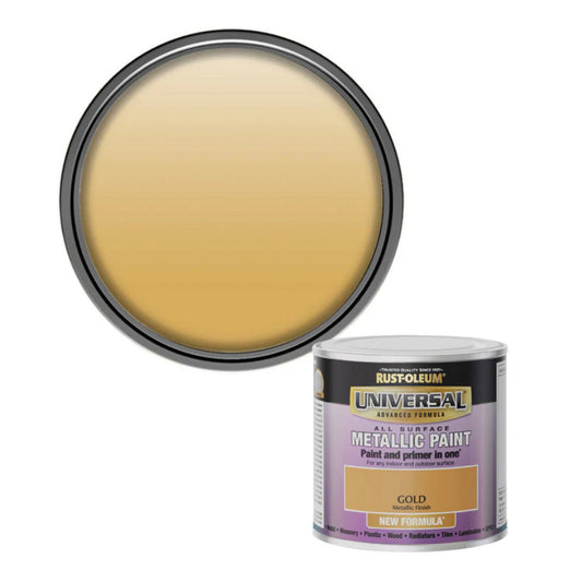 Rust - Oleum Universal All Surface Paint Metallic Gold - 250ml - Transtools Online