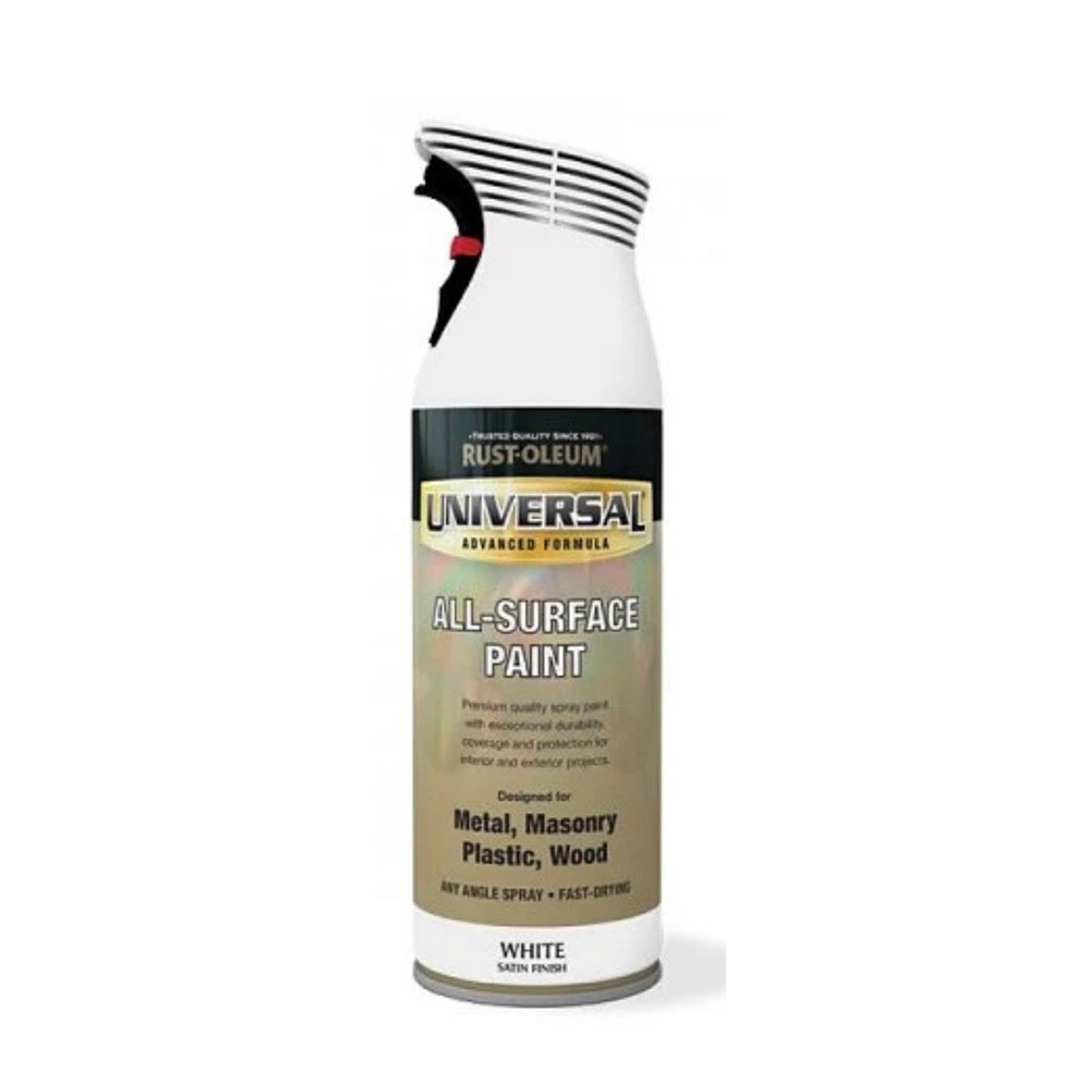 Rust - Oleum Universal Spray Paint Satin White 400ml - Transtools Online