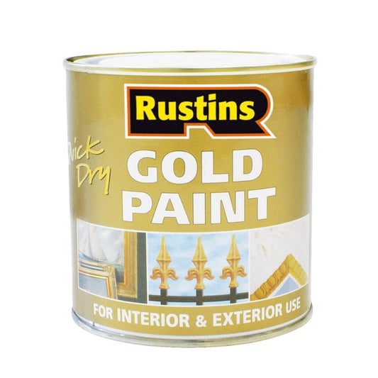 Rustins Quick Drying Gold Paint - 500ml