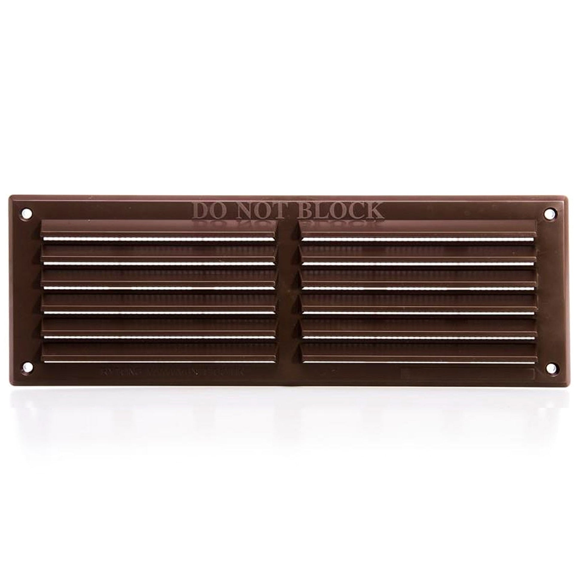 Rytons Louvre Vent Brown with Fly Screen - 9in x 3in