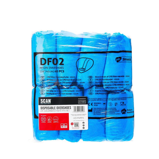 Scan Disposable Over Shoe Covers - 20 Pairs