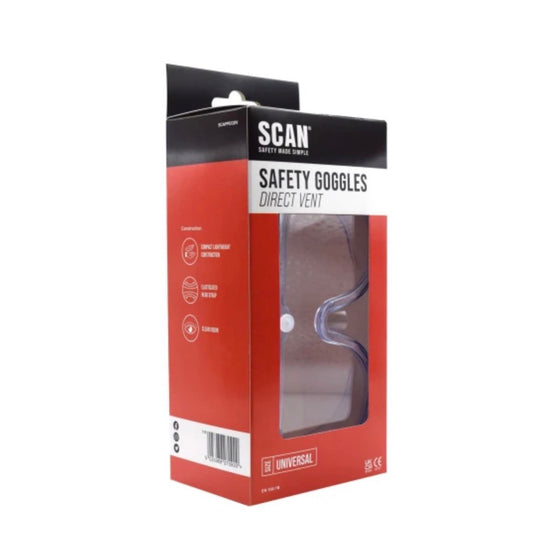 Scan Safety Goggles Direct Ventilation
