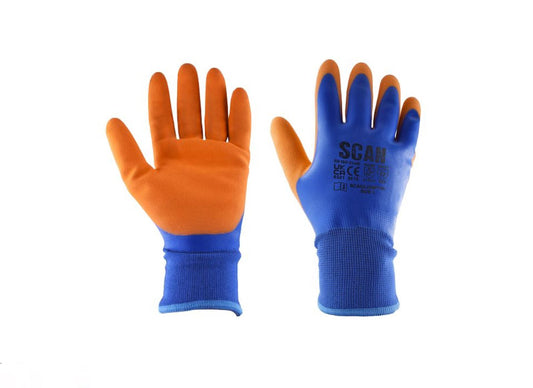 SCAN THERMAL WATERPROOF LATEX COATED GLOVES - XL - Transtools Online