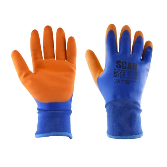 Scan Thermal Waterproof Latex Winter Work Gloves