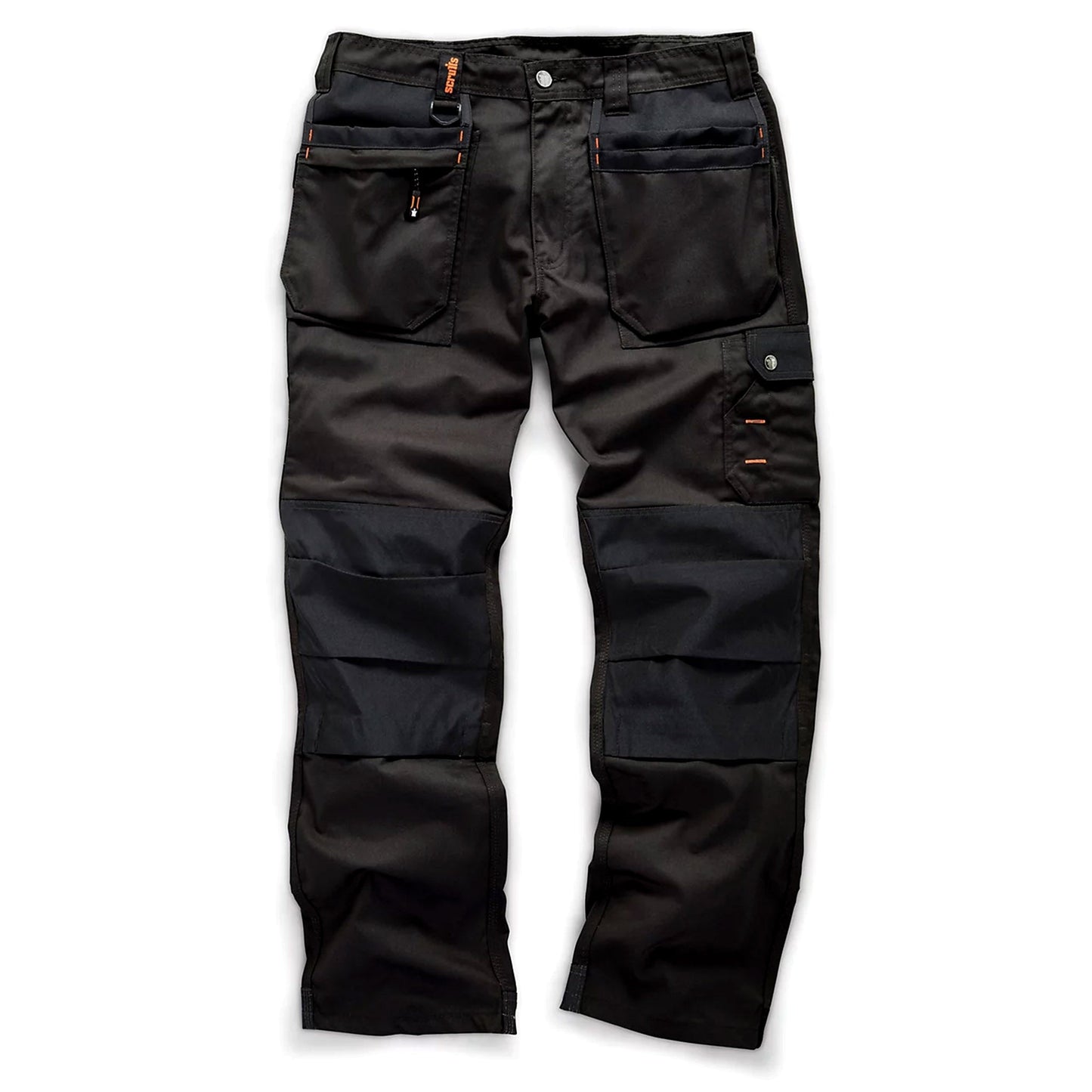 Scruffs Holster Pocket Work Trousers Black - 36in Waist 30in Leg