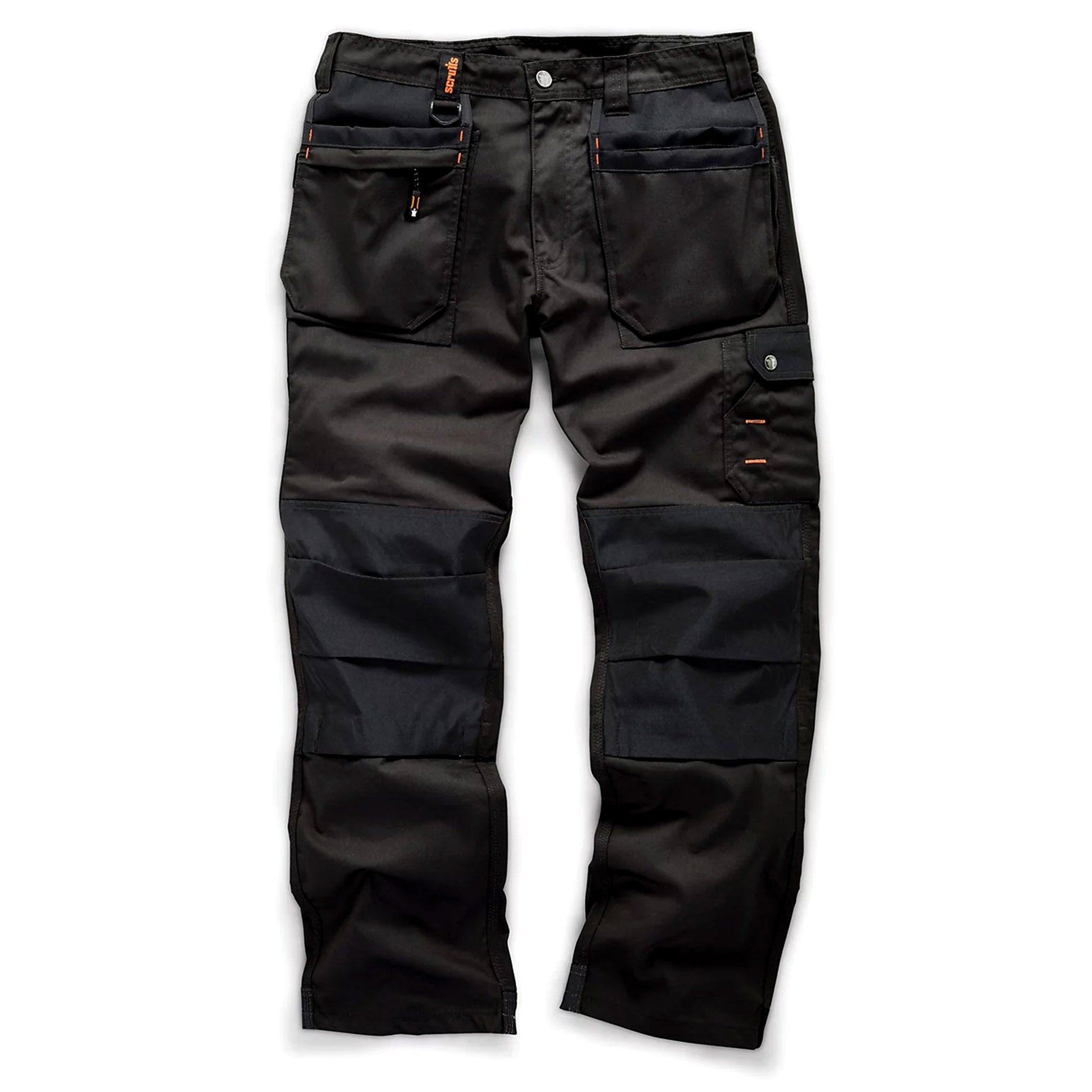 Scruffs Holster Pocket Work Trousers Black - 36in Waist 30in Leg