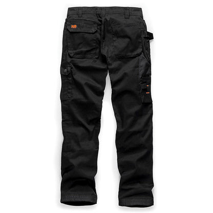 Scruffs Holster Pocket Work Trousers Black - 36in Waist 30in Leg with Rear Pockets