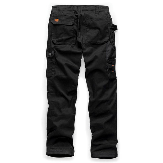 Scruffs Holster Pocket Work Trousers Black - 36in Waist 30in Leg with Rear Pockets