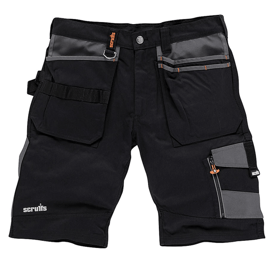 Scruffs Mens Trade Work Shorts Black - 40in