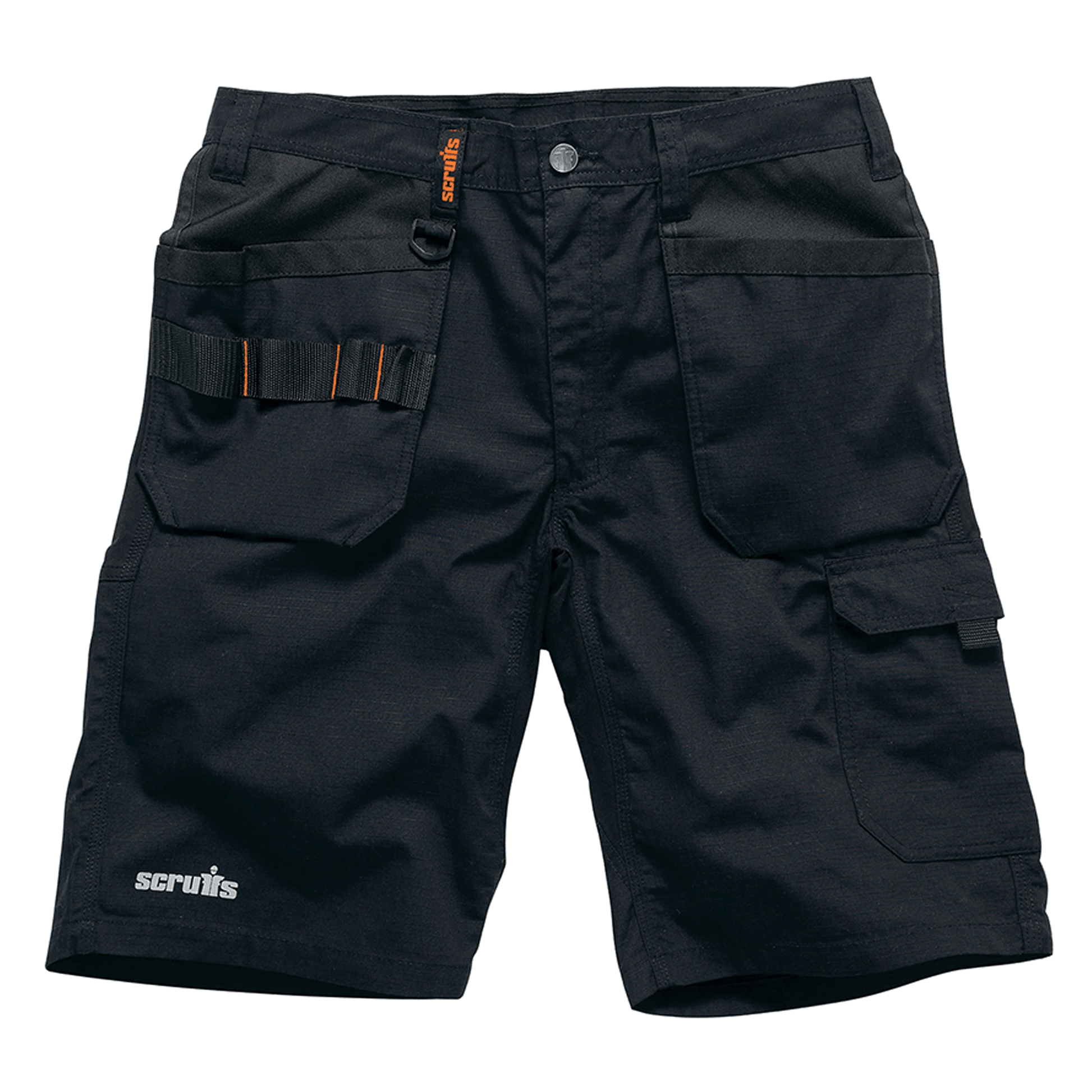 Scruffs Trade Flex Holster Pocket Shorts Black - 40in Waist