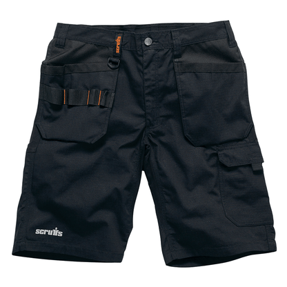 Scruffs Trade Flex Holster Pocket Shorts Black - 40in Waist