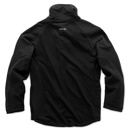 Scruffs Trade Flex Softsshell Work Jacket Black - Large Rear of the Coat