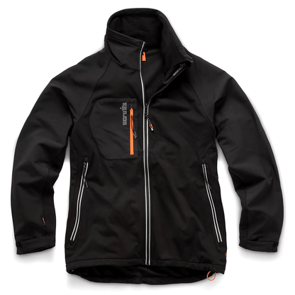Scruffs Trade Flex Softsshell Work Jacket Black - Large