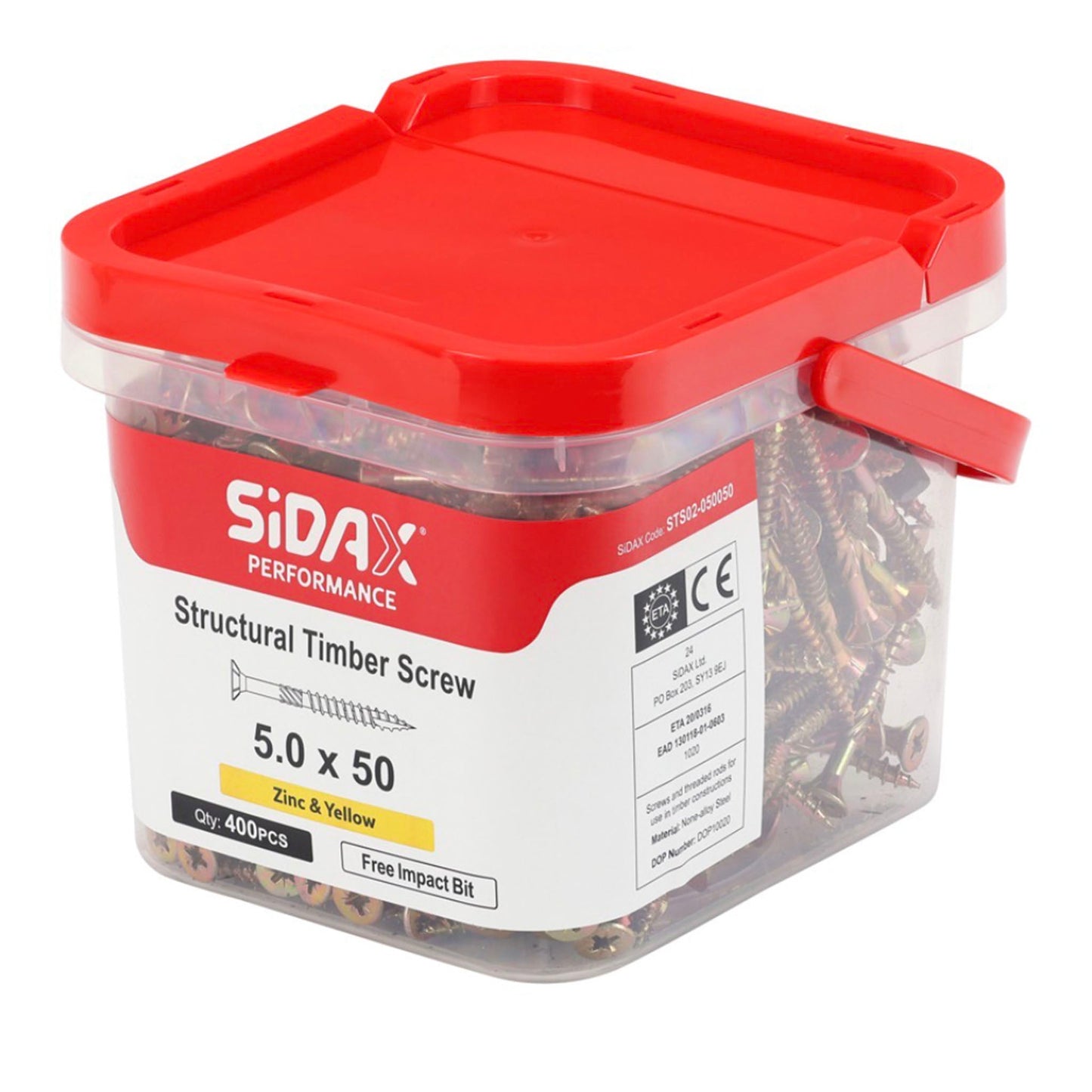 SiDAX Structural Timber Screw Tub.