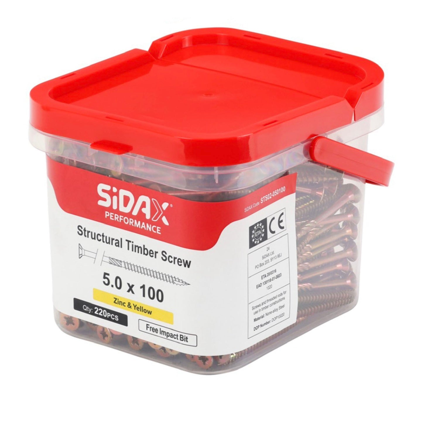 SiDAX Structural Timber Screw Tub.