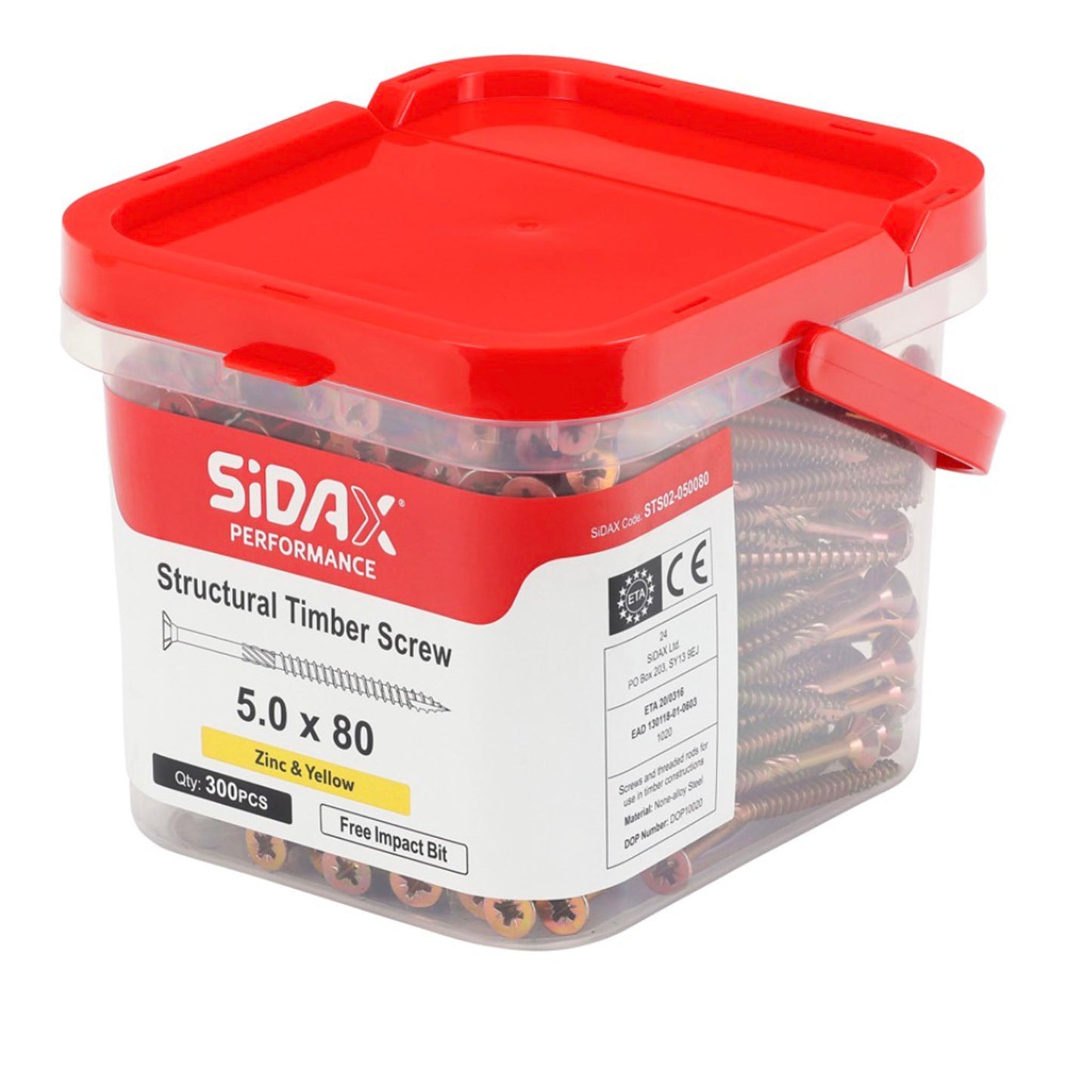 SiDAX Structural Timber Screw Tub.