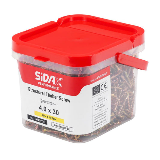 SiDAX Structural Timber Screw Tub.