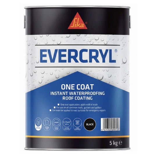 Sika Everbuild Evercryl One Coat Instant Waterproofing Roof Coating