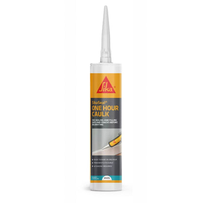 Sika SikaSeal One Hour Acrylic Decorators Caulk White - 310ml