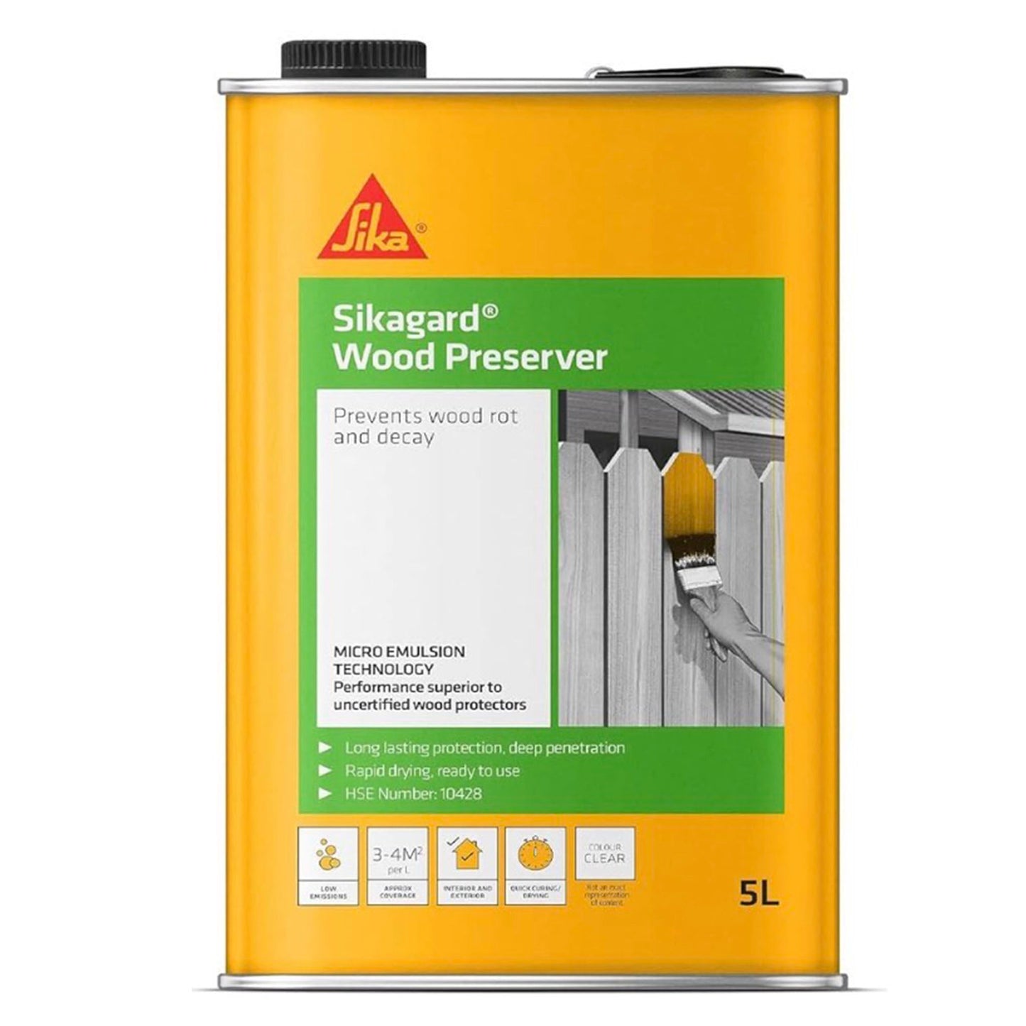 Sikagard Wood Preserver Clear 5 Litre.