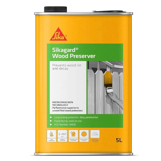 Sikagard Wood Preserver Clear 5 Litre.