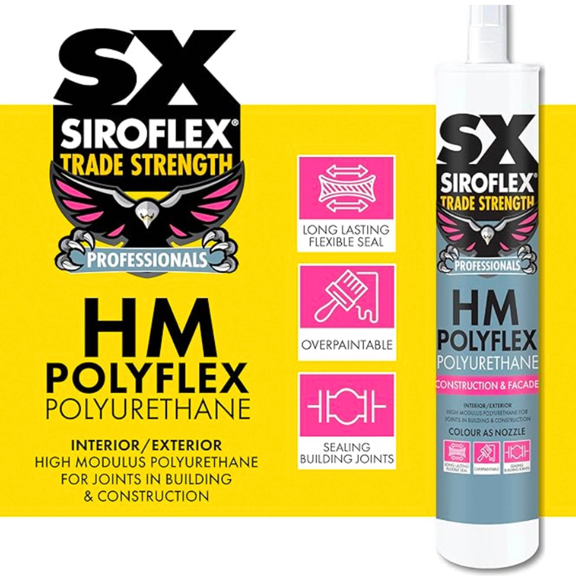 SILROFLEX HM POLYFLEX POLYURETHANE ADHESIVE WHITE - 300ML - Transtools Online