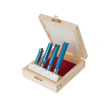 SILVERLINE 1/4IN & 1/2IN KITCHEN ROUTER BIT SET - 4 PIECE - Transtools Online
