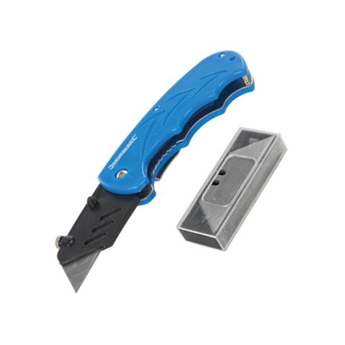 Silverline Folding Utility Knife - 5 Blades - Transtools Online
