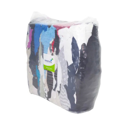 Smartora Coloured Cotton T-Shirt Rag Wipers - 10kg